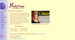 Desktop Screenshot of bodytimechiropractic.com